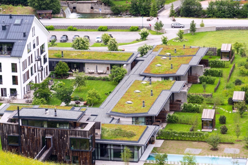 Rooftop gardens on condos