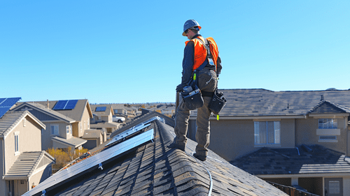 Residential roofing evaluated by roofing contractor